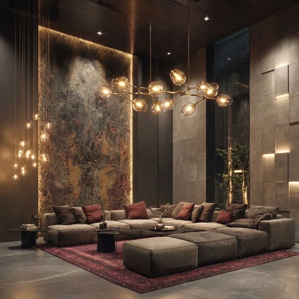 Living room lighting installation by Buzz Electrical